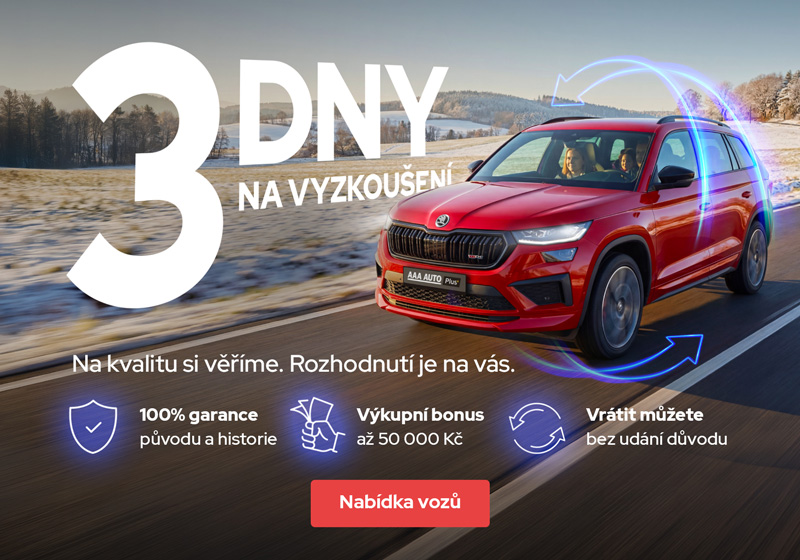 AAA AUTO Plus+ 3 dny na vyzkoušení vozu